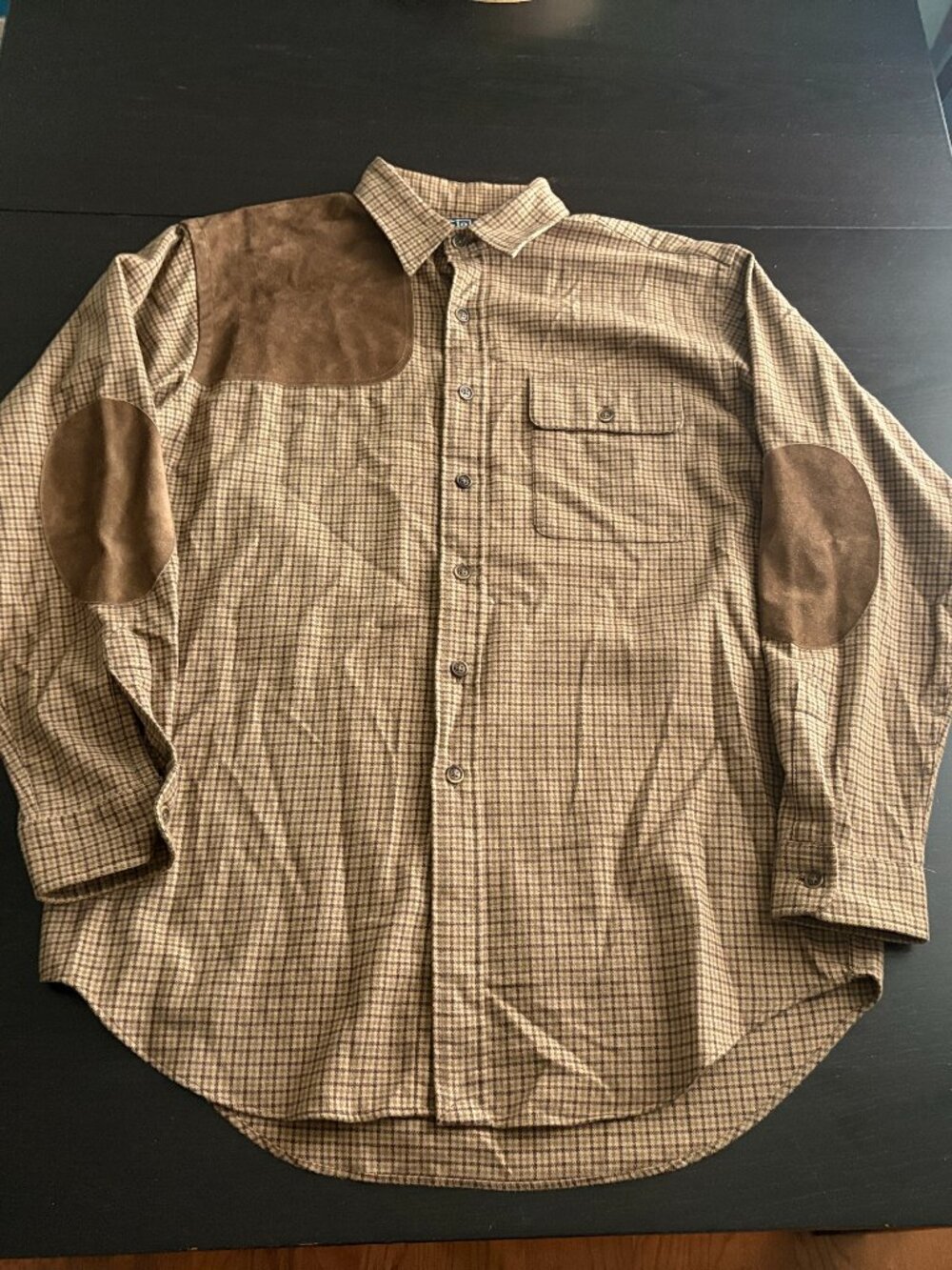 Vintage Mens Polo Ralph Lauren Cagney Hunting Cotton Button Shirt Size Large